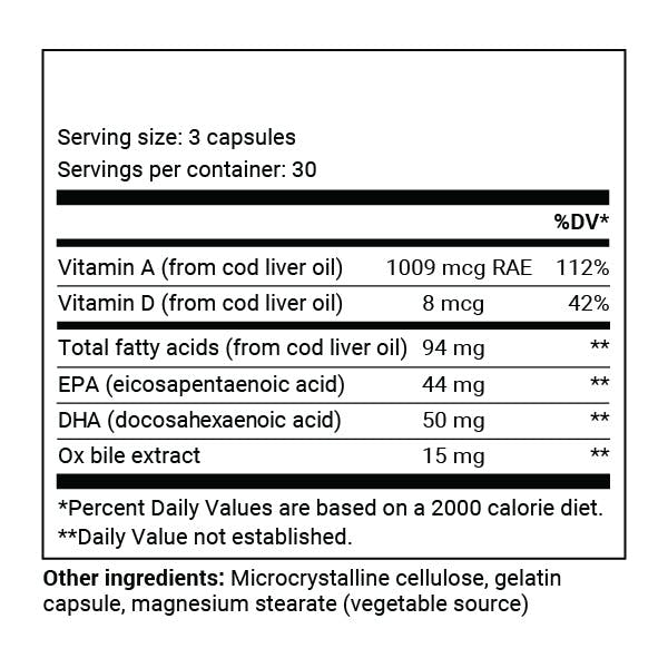 Cod Liver Oil Capsules | Dr. Berg